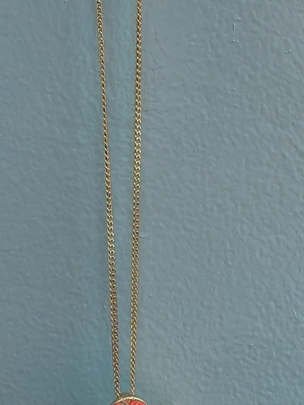 Stainless Steel Gold Tone Women’s Pendant Necklace -